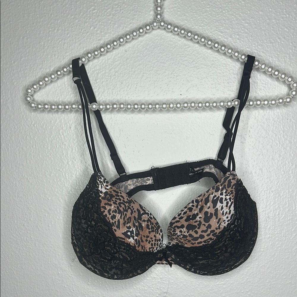 Push up Leopard Lace Bra
